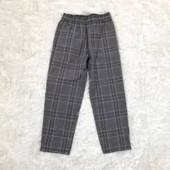 【美品✨】GU シェフパンツ グレーチェック メンズ S
