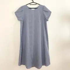 【美品】 selectioneワンピース ギンガムチェック柄　ブルー×ホワイト