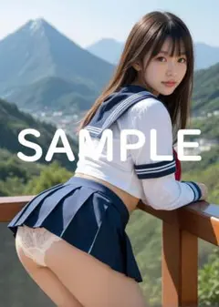 【M0457】AI美女 A4サイズ ポスター グラビア アート 美脚 巨乳