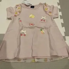 Crescent フルーツ刺繍 半袖Tシャツ 100