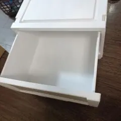 キャスターなし収納ケース Fits 幅45×奥行55×高さ25cm ホワイト
