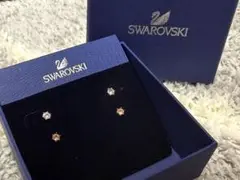 スワロスキー Swarovski ピアス ２セット クリスタル　ピンク