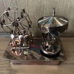 ブリキ　オルゴール　 　観覧車　メリーゴーランド