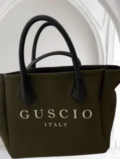 GUSCIO オリーブグリーン トートバッグ