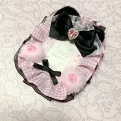 ♡ ねこみみ　黒ピンク ♡ トレカケース　レースデコ