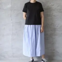 ブルーレイクマーケットブラック半袖Tシャツ