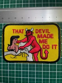 ワッペン♠︎THAT DEVIL MAKE ME DO IT♠︎悪魔♠︎デビル