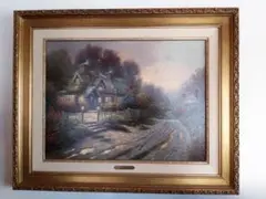 トーマス キンケード 絵画 TEACUP COTTAGE 保証書付き 1996年