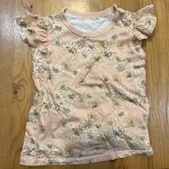 ユニクロ　PAUL & JOE 花柄フリル袖Tシャツ　90cm