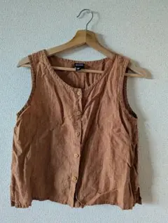 EILEEN FISHER ノースリーブブラウントップス XS