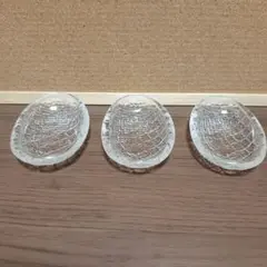 ガラス小皿卵型（3枚セット）