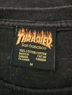 90's Vintage✳激レア【THRASHER】M カナダ製 フレイムタグ
