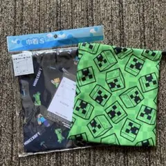 Minecraft クリーパー柄 巾着袋 約19.5×17cm