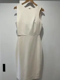 Mango Suitノースリーブ ワンピース Lサイズ クリーム