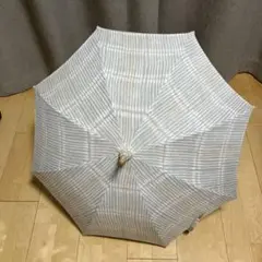 美品 イイダ傘店 日傘 ぺんぺん草 綿麻 刺繍 総柄 UVカット加工 45cm 美品 イイダ傘店 日傘 ぺんぺん草 綿麻 刺繍 総柄 UVカット加工 45cm