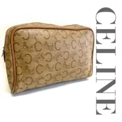 CELINE ポーチ 化粧ポーチ マカダム柄 PVC 小物入れ 0347