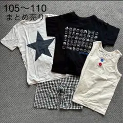 105〜110 Tシャツハーフパンツ　まとめ売り　男の子　ZARA ドラえもん