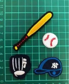 352野球刺繍アイロンワッペンまとめ
