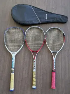 Mizuno xyst 軟式 テニスラケット 3本セット