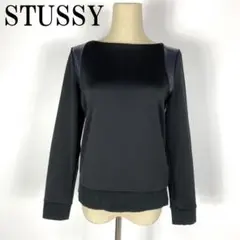 LA2816 ステューシー デザインスウェット 黒ブラック マルチカラー S