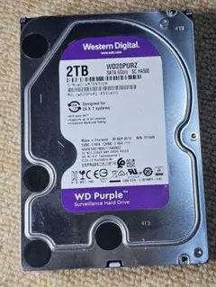 WD Purple 2TB WD20PURZ 2台 + WD23PURZ 1台