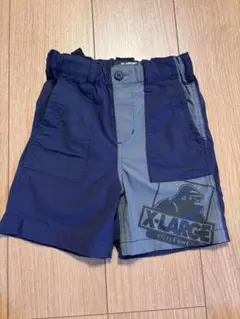 XLARGE KIDS ハーフパンツ ネイビー/グレー
