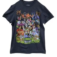 ディズニー　レディースTシャツ　灰色　S　キャラクター　マレフィセント【3294