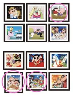 クレヨンしんちゃん フレームマグネットコレクション 名場面シリーズ 3点セット