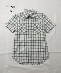 y2k DIESEL lame w pocket S/S shirt S