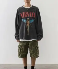 Nirvana IN UTERO ヴィンテージウォッシュ加工　　バンドTシャツ