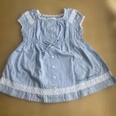 本日終了‼️中古‼️メゾピアノのワンピース‼️100サイズ（小さな穴、汚れあり）