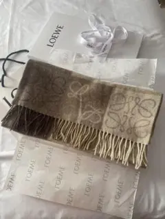 LOEWE マフラーアナグラム スカーフ ウールu0026カシミヤ