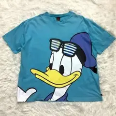 ドナルドダック ディズニー XL 大きめ 目立つ 派手 半袖 メンズ