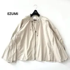 エズミ 22SS パリゴ サイド プリーツ ブルゾン ベージュ F