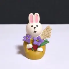デコレ　コンコンブル　生け花うさぎ