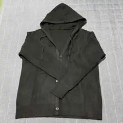 ニットパーカー フード付き