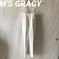 新品☆M'S GRACY エムズグレイシー ホワイトキャミサロペット 40