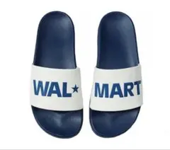 【新品】WALMART スライドサンダル ネイビー/ホワイト 27cm