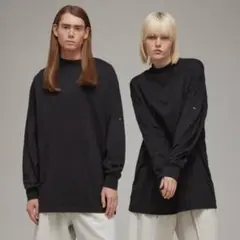 y-3 モックネック 長袖 tシャツ カットソー ロンT ヨウジヤマモト S 黒