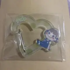 不二家　ペコちゃんシークレット　ダイカットアクリルカラビナキーホルダー　緑