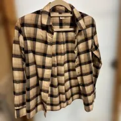 UNIQLO チェック柄 長袖シャツ Sサイズ