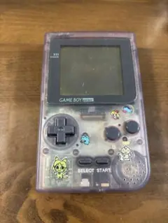 【起動○】ゲームボーイポケットMGB-001 クリアパープル 本体