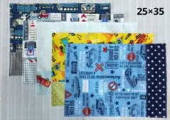 ハンドメイド　ランチョンマット　リバーシブル　5枚セット/　クルマ柄k71