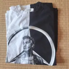 グラフィックプリントTシャツ ホワイト/ブラック