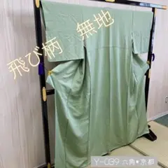 Y-039 色無地 草緑色 紋有り トールサイズ
