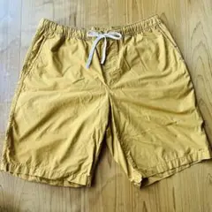 【muji 無印良品】 ショートパンツ ハーフパンツ マスタードイエロー L