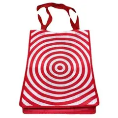ターゲット エコバッグ 赤 白 30×40×19cm★