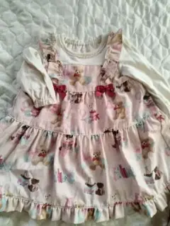 メゾピアノお部屋柄ワンピース