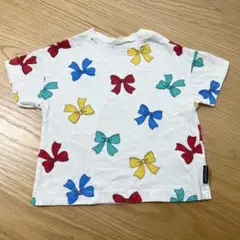 マイリトルワンダー　リボン柄 Tシャツ 95cm