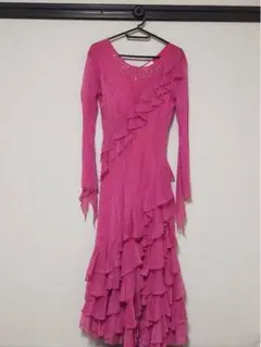 ダンス ドレス ピンク